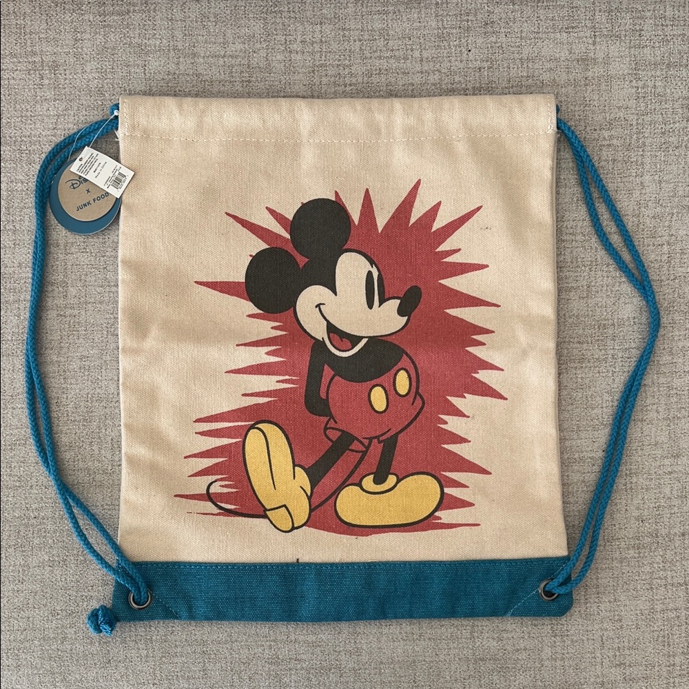 Disney x Junk Food Mickey Mouse Drawstring Bag